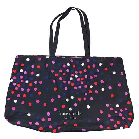 Kate Spade Large Colorful Polka Dot Tote Bag GUC - Picture 1 of 6
